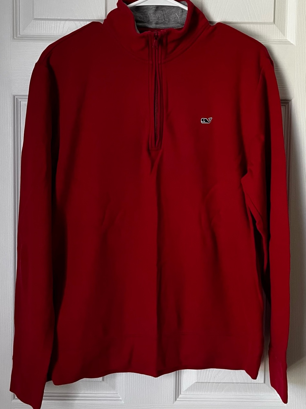 Vineyard Vines Red Kids Quarter-Zip Pullover